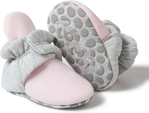 Baby Girls Boys Shoes Socks Solid Color Knitted Plush Soft Sole Anti-Slip Warm Winter Indoor Outdoor Casual Snap Booties