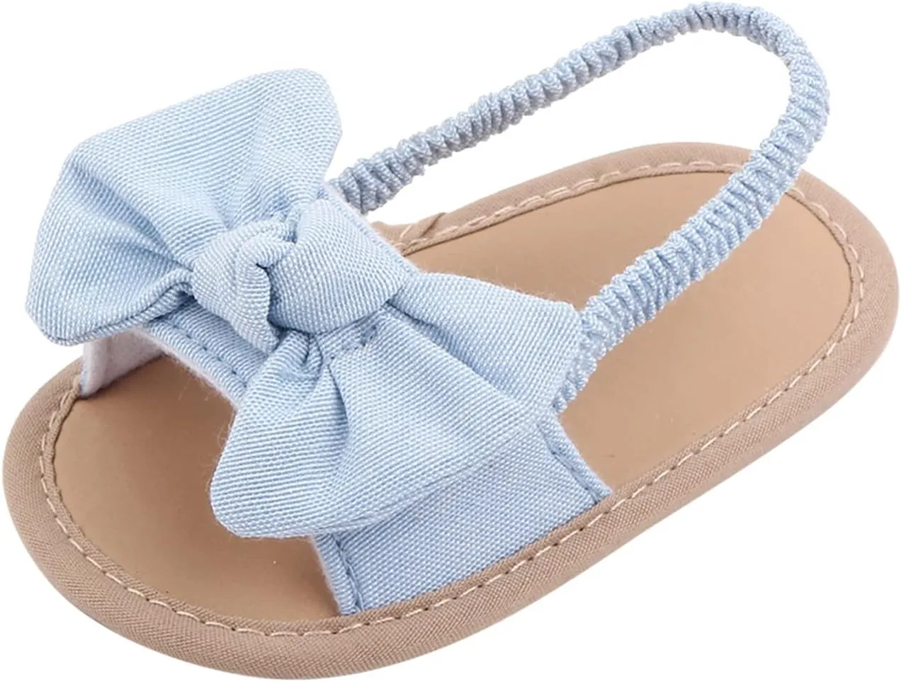 Baby Girls Butterfly Rome Sandals Summer Shoes Infant First Walking Slipper Shoes Non-Slip Beach Sandals