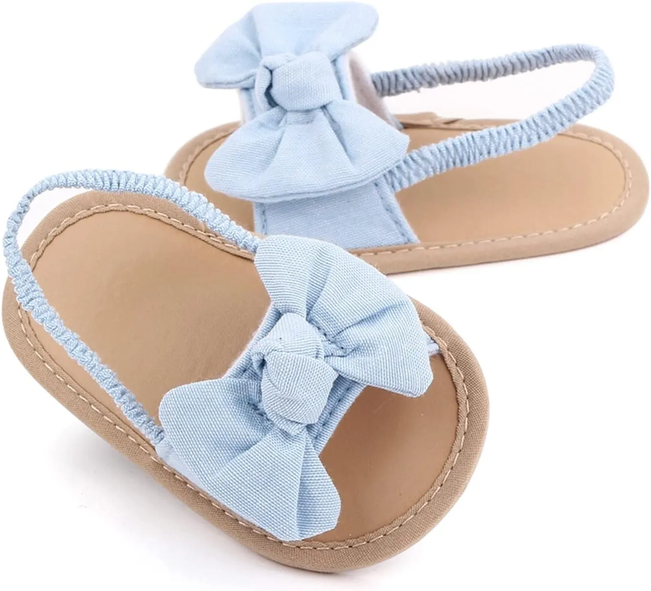 Baby Girls Butterfly Rome Sandals Summer Shoes Infant First Walking Slipper Shoes Non-Slip Beach Sandals