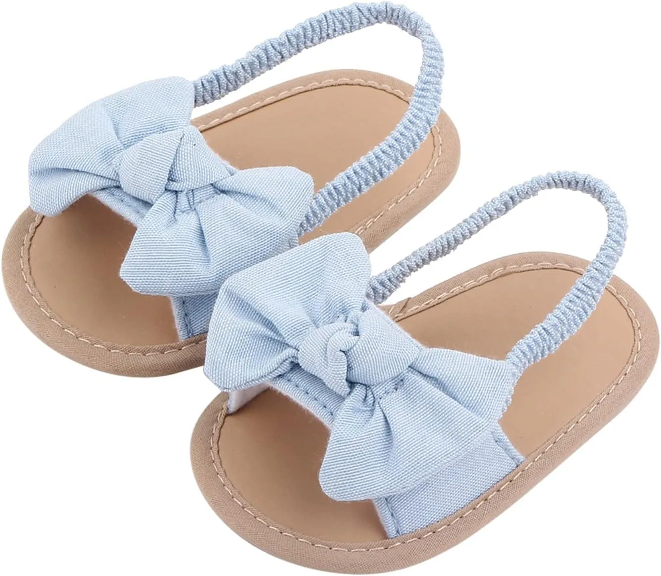 Baby Girls Butterfly Rome Sandals Summer Shoes Infant First Walking Slipper Shoes Non-Slip Beach Sandals