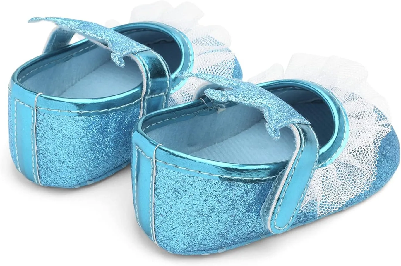 Baby Girls Crown Non Slip Soft Sole PU Leather Newborn Infant Toddler First Walker Cirb Party Dress Shoes