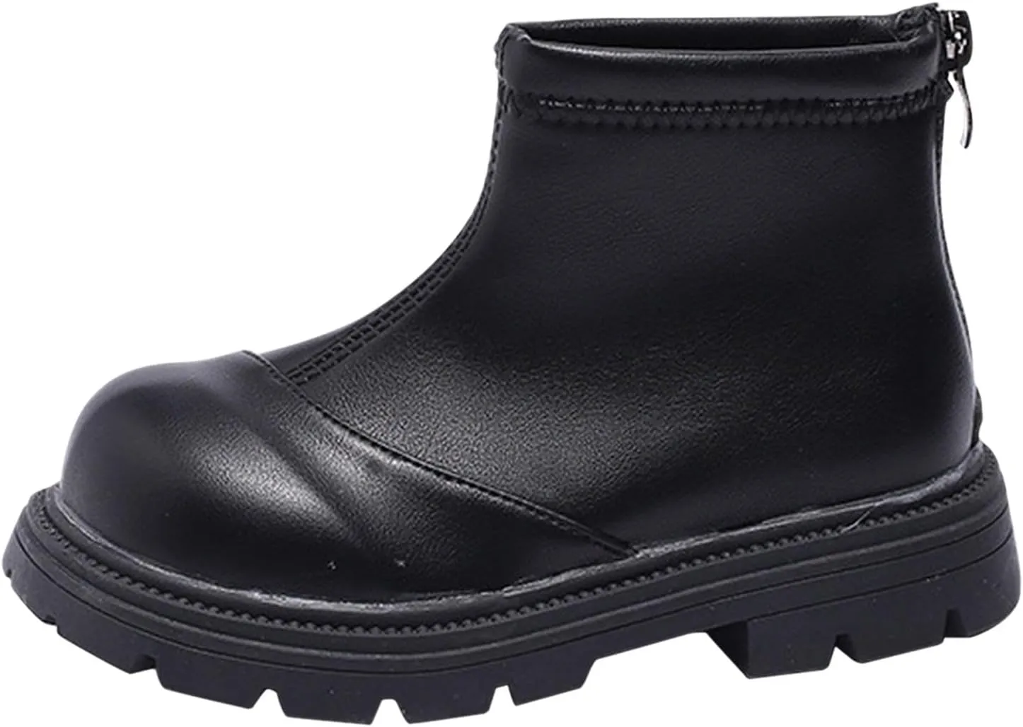 Baby Girls Side Zipper Ankle Boots Thick Sole Non Slip Plush Warm Boots Fuzzy Boots Water Proof Boots Toddler Shoes