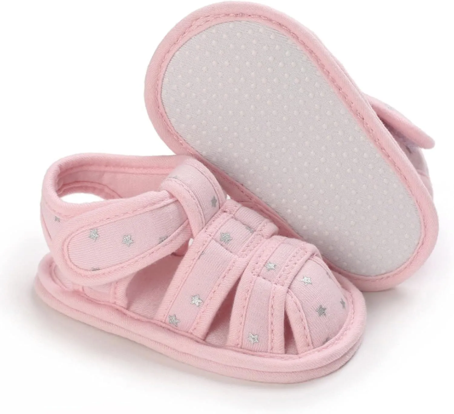 Baby Infant Boy Girl Closed Toe Sandals Newborn Non-Slip Soft Sole Sandals Summer Outdoor Casual First Walking Shoes