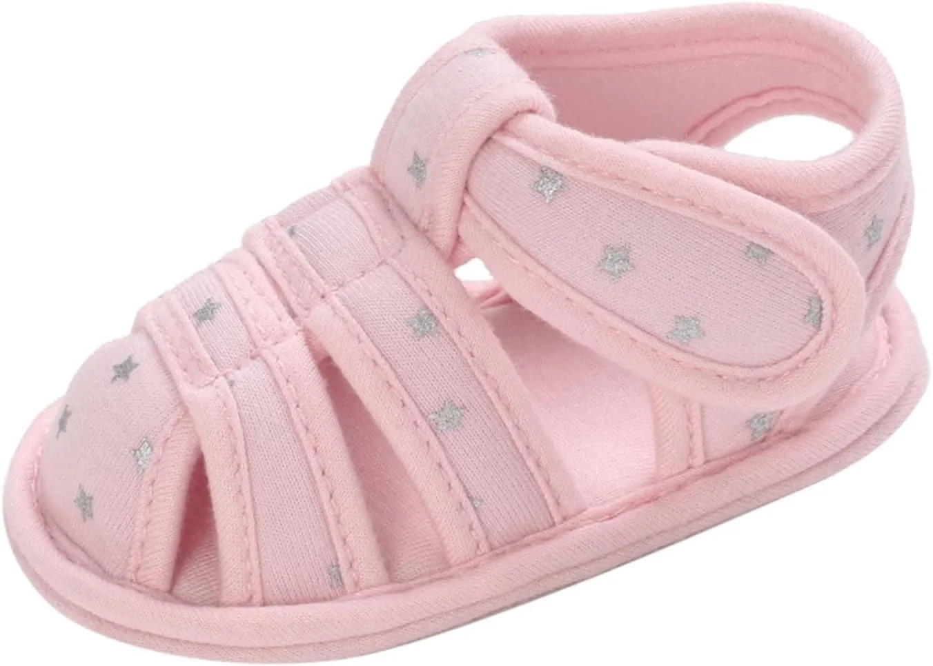 Baby Infant Boy Girl Closed Toe Sandals Newborn Non-Slip Soft Sole Sandals Summer Outdoor Casual First Walking Shoes
