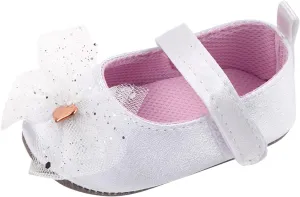 Baby Infant Boy Girl Sandals Shoes First Walkers Prewalkers Soft Anti-Slip Sole Flat Shoes Fashion (White, 3.5 Toddler)