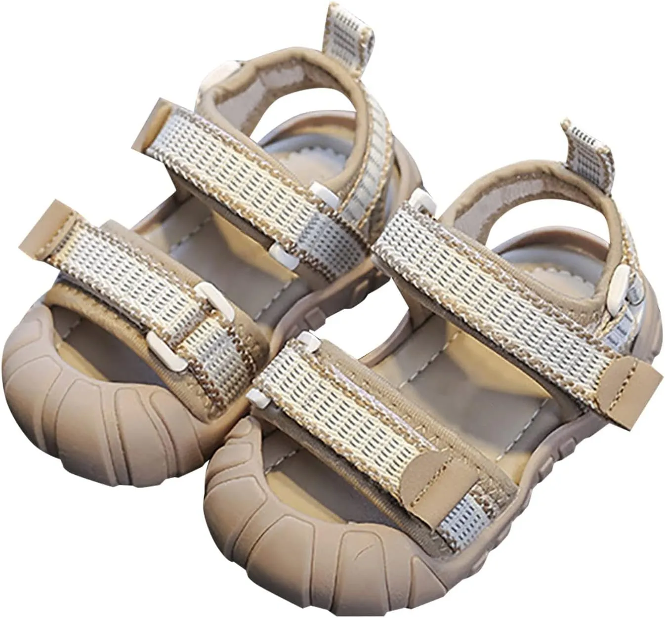 Baby Infant Boy Girl Sandals Summer Sport Outdoor Crib Shoes Athletic Non-Slip Soft Sole Sneakers for (Khaki, 6 Infant)