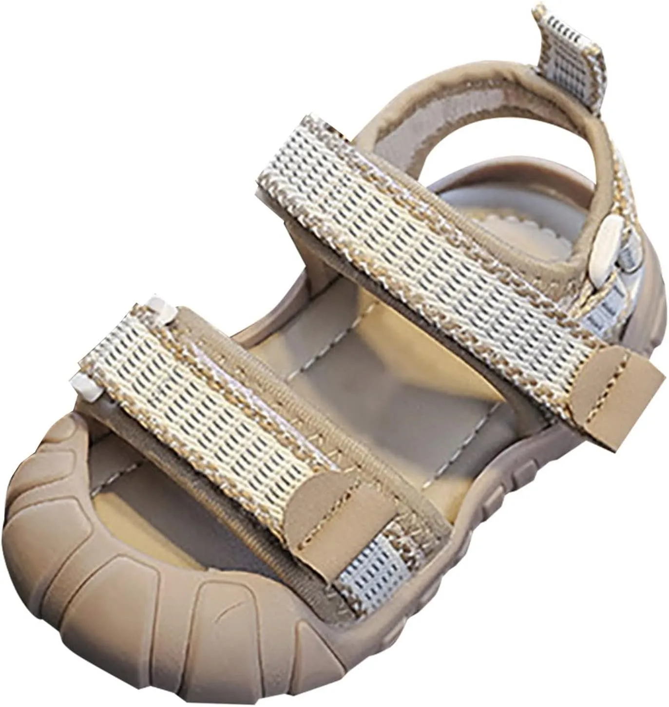Baby Infant Boy Girl Sandals Summer Sport Outdoor Crib Shoes Athletic Non-Slip Soft Sole Sneakers for (Khaki, 6 Infant)