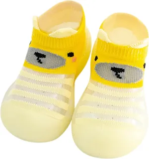 Baby Infant Boys Girls Animal Prints Cartoon Shoes Toddler Breathable Mesh The Floor Non Slip Little Boys Shoes