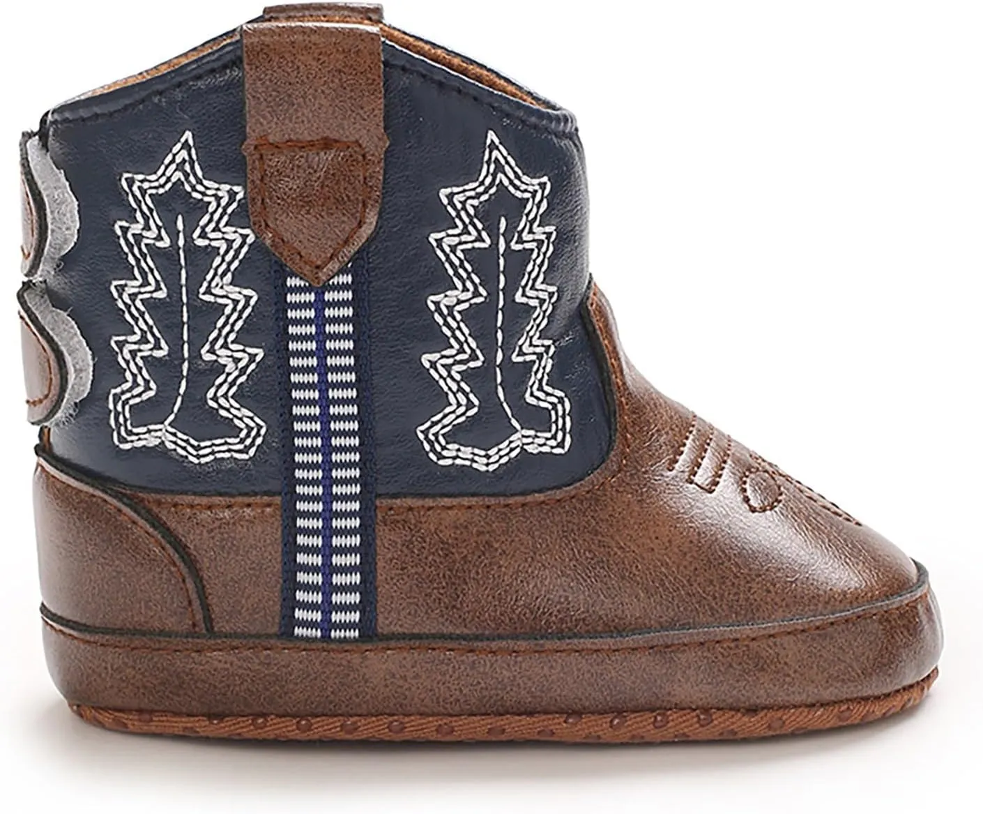 Baby Infant Leather Western Boots Cowboy Bootie Soft Sole Non Slip Shoes Toddler Girls Little Girl Size 12 Booties