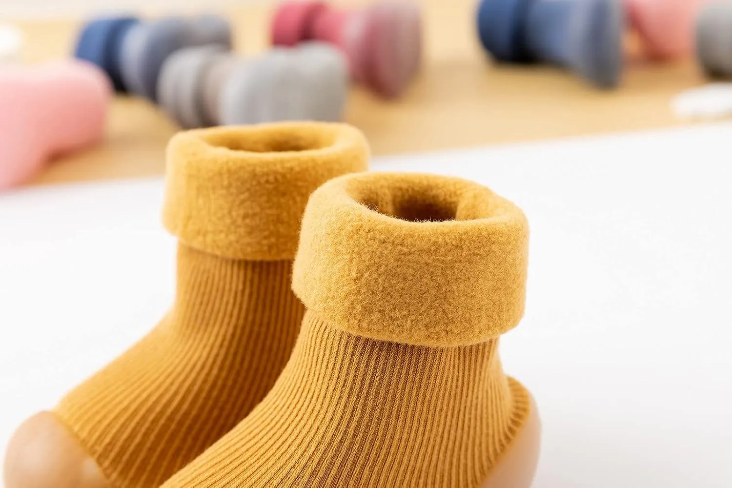Baby Infant Newborn Knit Soft Boots Girls Boys Toddler Winter Warm Indoor Outdoor Flat Slipper Non Slip House Shoes