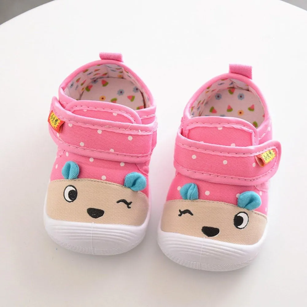 Baby Kids Shoes Boys Cartoon Baby Squeaky Sole Girls Shoes Anti-Slip Infant Kids Soft Boys Size 12 Sneakers