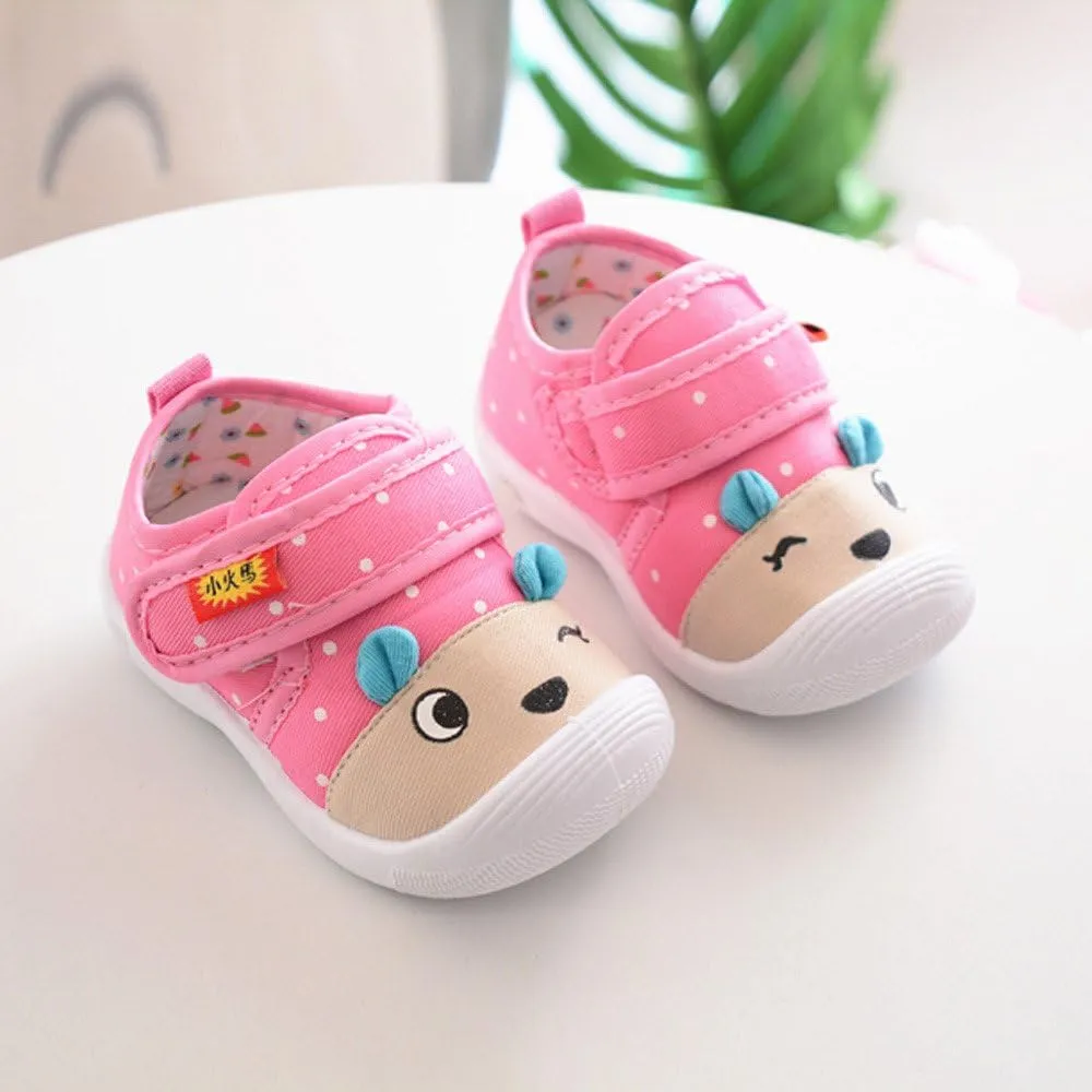 Baby Kids Shoes Boys Cartoon Baby Squeaky Sole Girls Shoes Anti-Slip Infant Kids Soft Boys Size 12 Sneakers