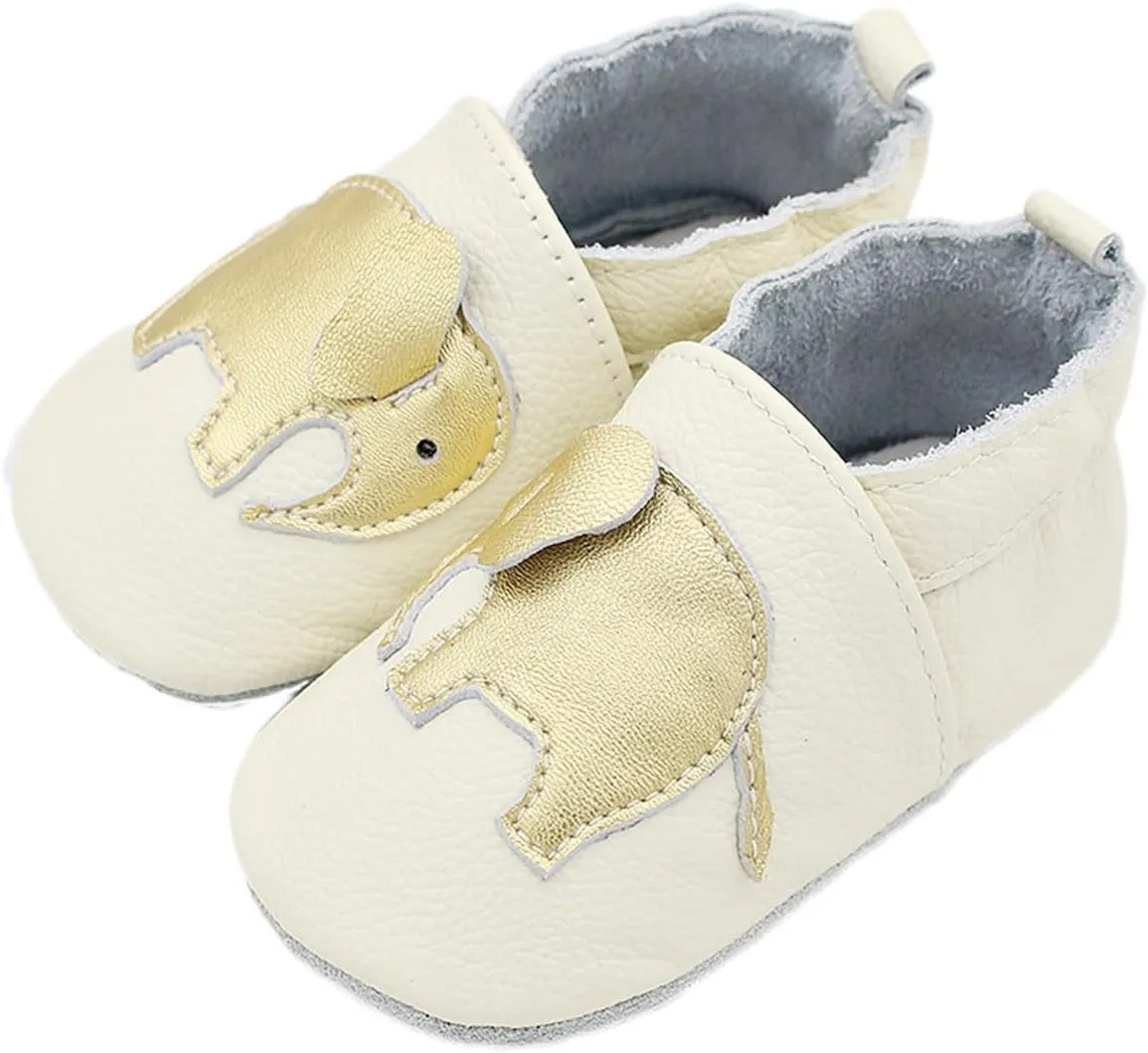Baby Leather Shoes Soft Sole First Walking occasins Infants Toddler Boys Girls Crawling Slippers Slip-on Shoes