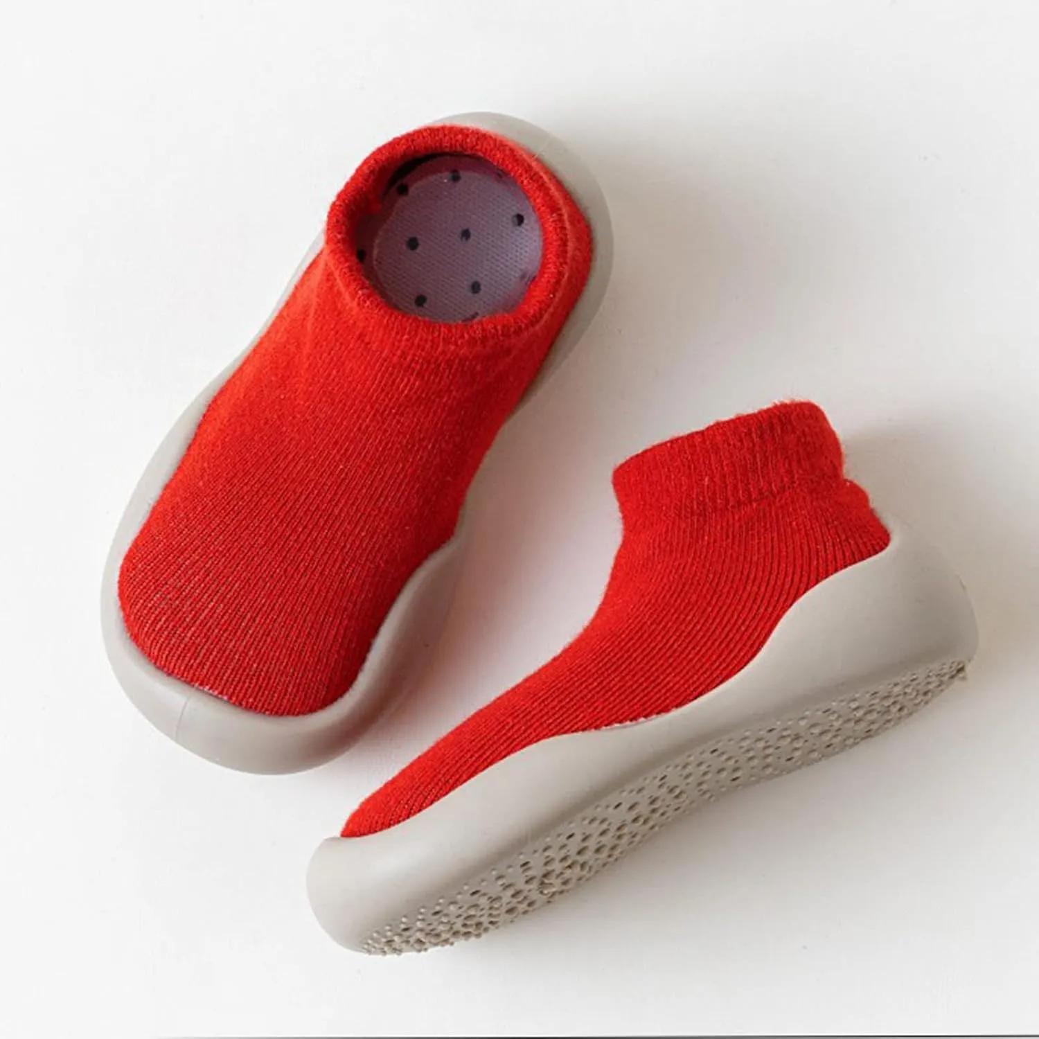 Baby Shoes Boys Girls First Walking Shoes Toddler Non Slip Slip On Sneakers Infant Knit Sock Shoes Floor Shoes