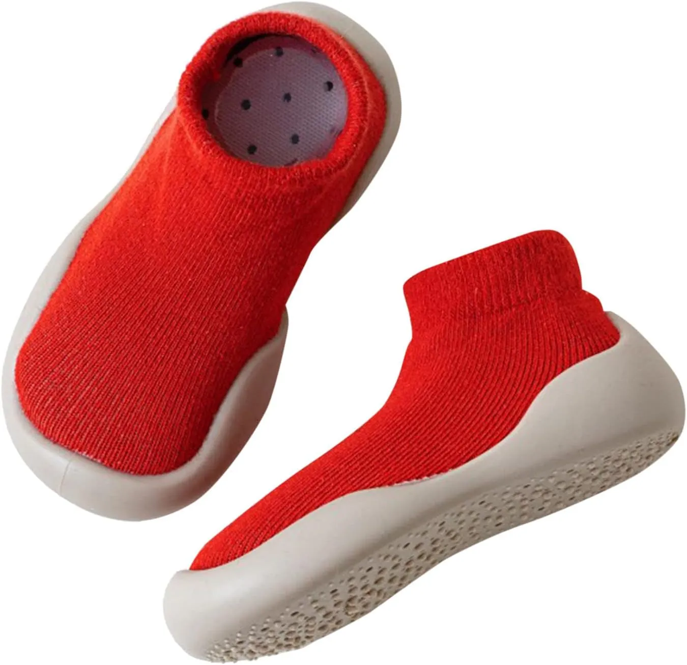 Baby Shoes Boys Girls First Walking Shoes Toddler Non Slip Slip On Sneakers Infant Knit Sock Shoes Floor Shoes
