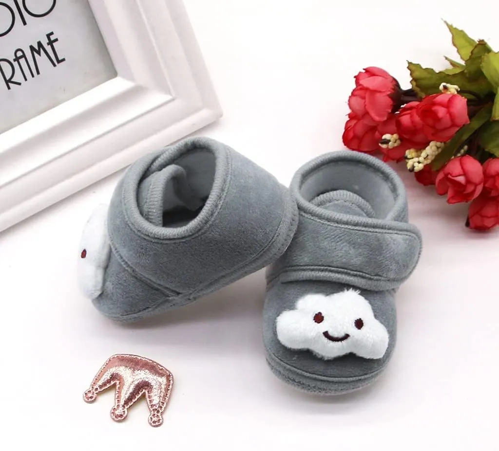 Baby Shoes Boys Girls First Walking Winter Plush Girls Cloud Infant Soft Warm Sole Shoes Baby for 6 9 12 18 24