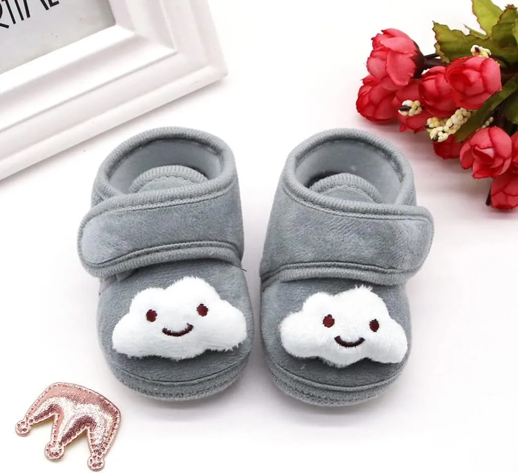 Baby Shoes Boys Girls First Walking Winter Plush Girls Cloud Infant Soft Warm Sole Shoes Baby for 6 9 12 18 24