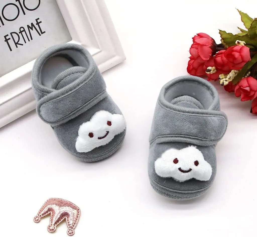 Baby Shoes Boys Girls First Walking Winter Plush Girls Cloud Infant Soft Warm Sole Shoes Baby for 6 9 12 18 24