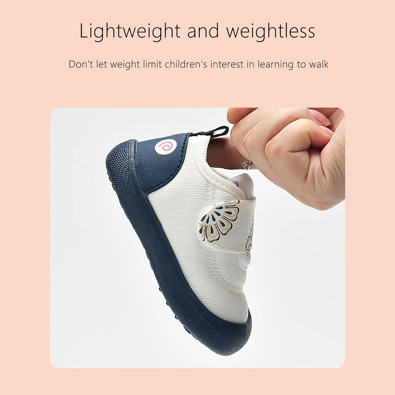 Baby Shoes Boys Girls Shoes Baby Shoes Spring and Autumn Flower Pattern Soft Sole Non Sneakers Toddler Kids