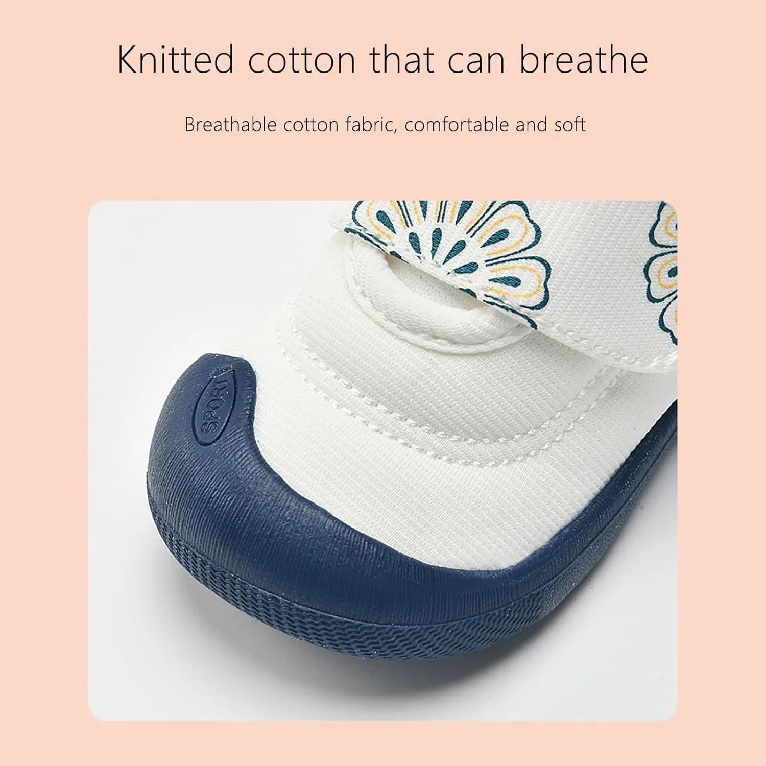 Baby Shoes Boys Girls Shoes Baby Shoes Spring and Autumn Flower Pattern Soft Sole Non Sneakers Toddler Kids