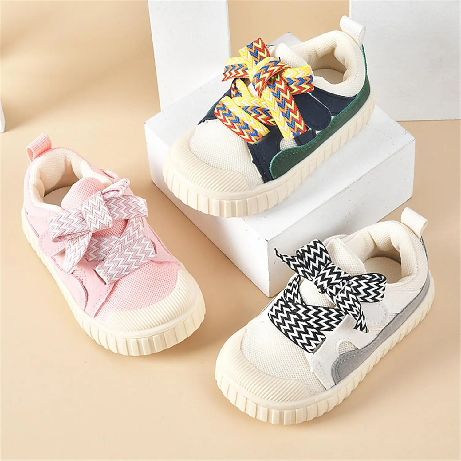 Baby Shoes Boys Girls Spring and Autumn Colorful Design Soft Bottom Toddler Shoes Non Slip Toddler Boys & Kids