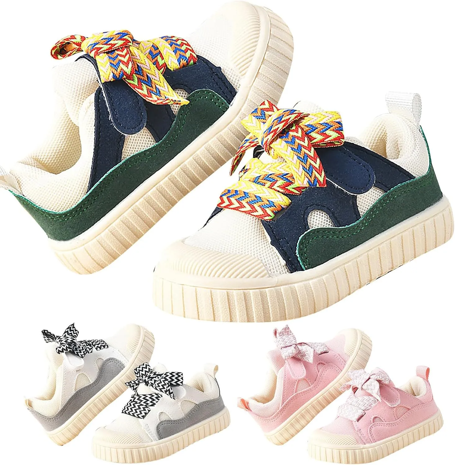 Baby Shoes Boys Girls Spring and Autumn Colorful Design Soft Bottom Toddler Shoes Non Slip Toddler Boys & Kids