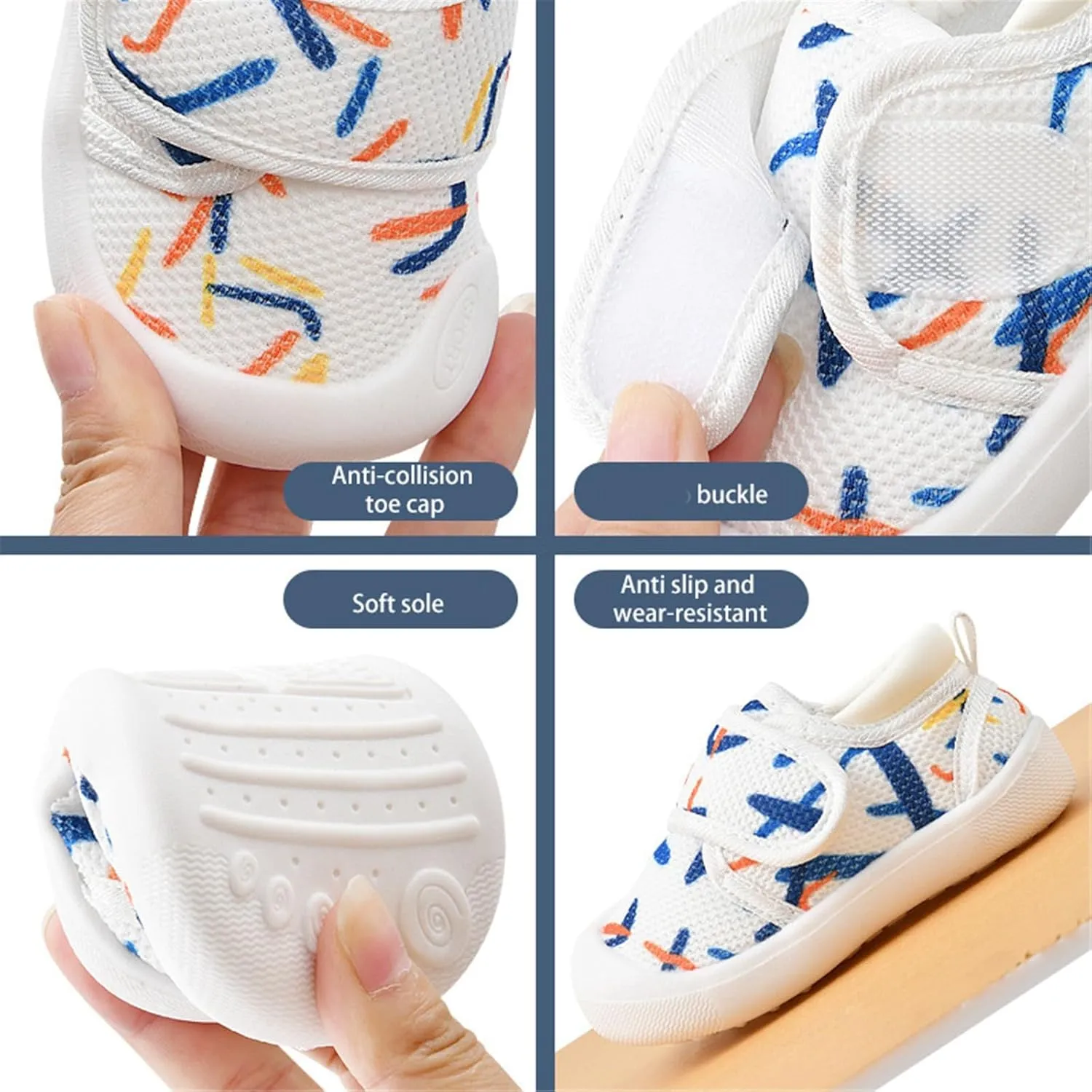 Baby Shoes Boys Girls Spring and Autumn Soft Soled Anti Slip Comfortable Design Outdoor Casual Shoes Toddler Kids