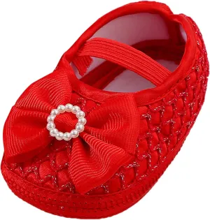 Baby Shoes Fashion Soft Sole Infant Shoes Pearl Dress Flower Princess Shoes Infant Shoes Buys Shoes