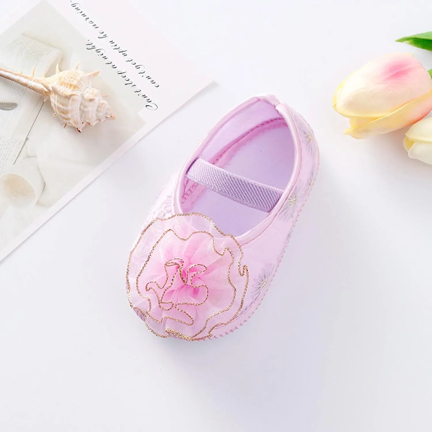 Baby Shoes Girl 12-18 Months Walking Shoes Shoes Child Cute Flowers Toddler Soft Little Sole Princess Shoes Baby Toddler Walking Shoes