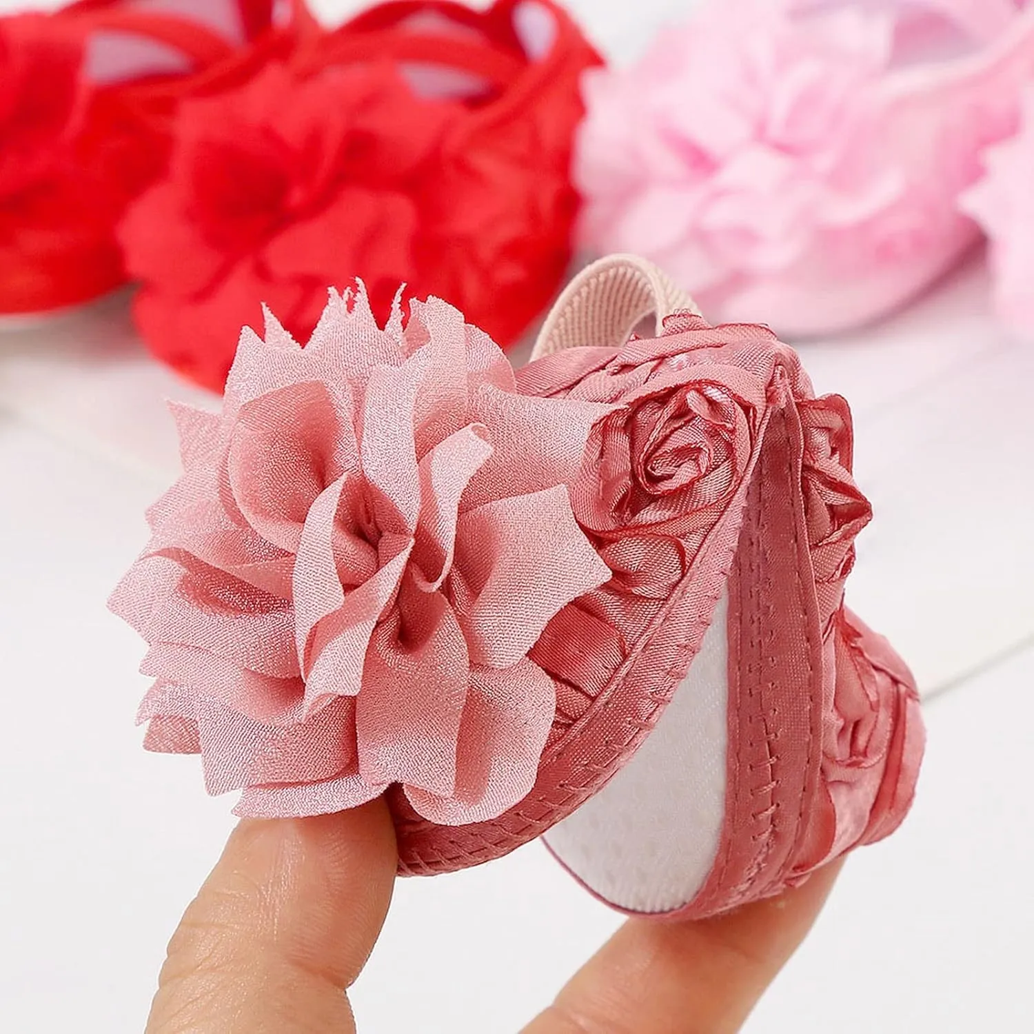 Baby Shoes Hairband Set 01 Year Old Baby Shoes 246 August Newborn Soft Sole Walking Shoes Toddler Boys Slip On