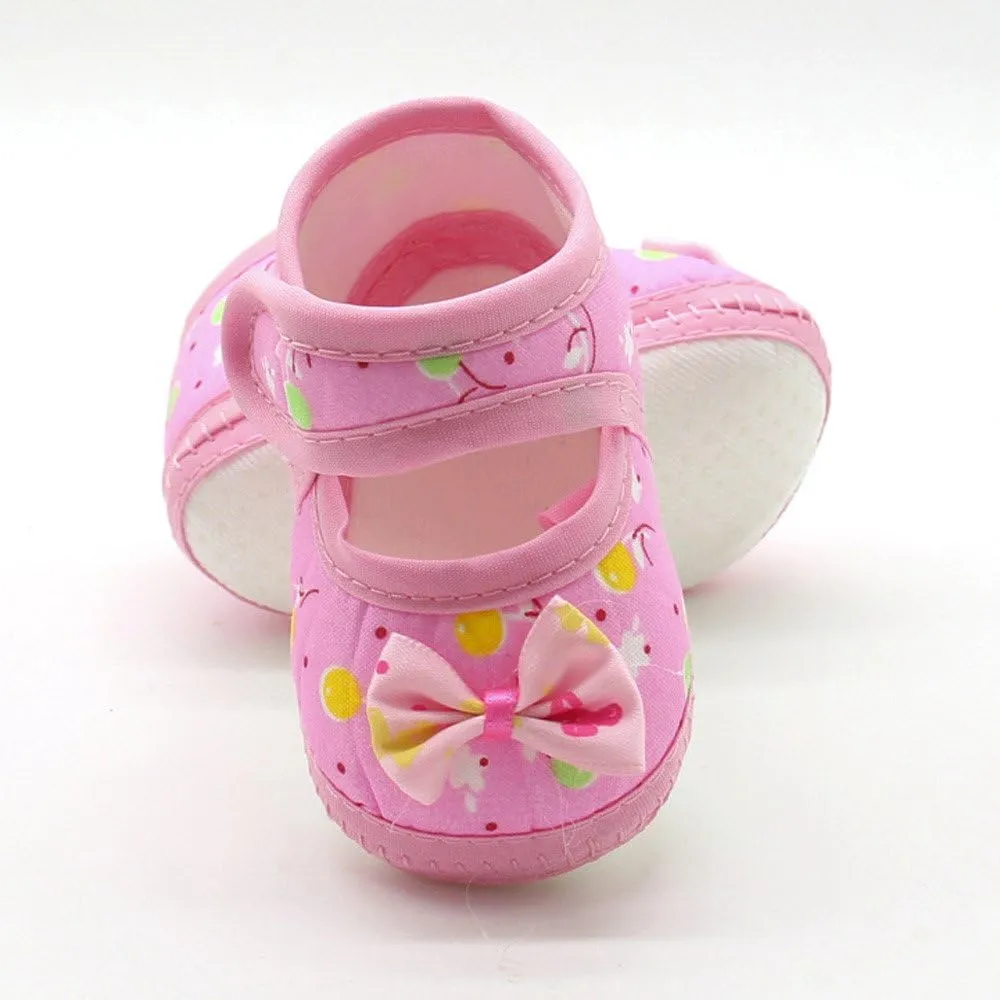 Baby Shoes Infant Boy Girl Infant Baby Prewalker Soft Shoes Sole Warm Girls Casual Bow Baby Shoes 6-24 Months