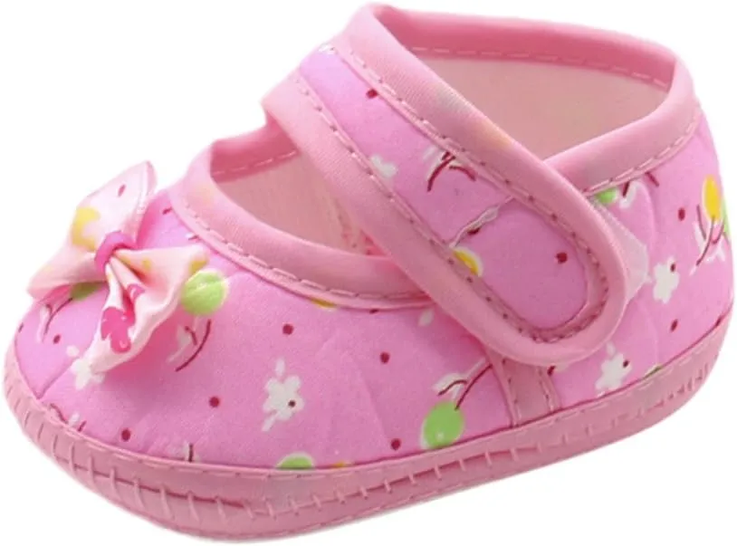 Baby Shoes Infant Boy Girl Infant Baby Prewalker Soft Shoes Sole Warm Girls Casual Bow Baby Shoes 6-24 Months