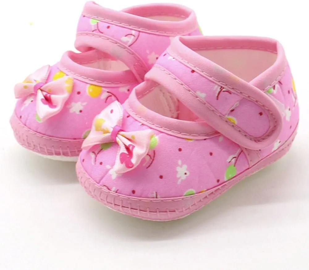 Baby Shoes Infant Boy Girl Infant Baby Prewalker Soft Shoes Sole Warm Girls Casual Bow Baby Shoes 6-24 Months
