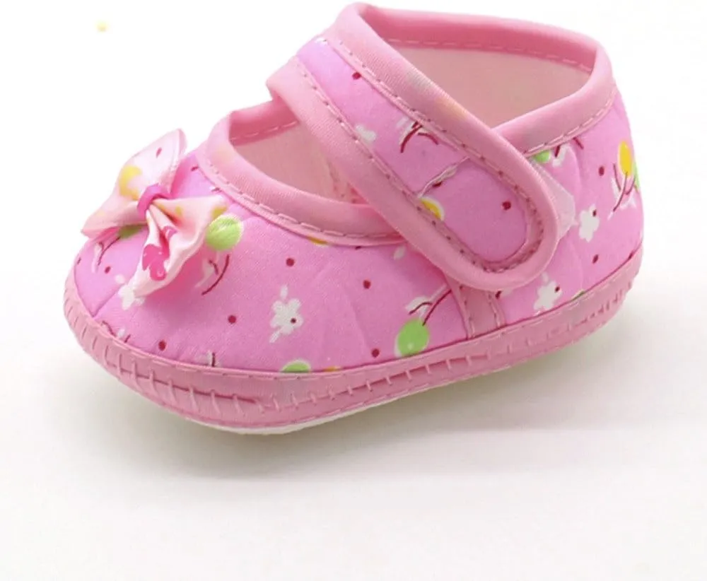 Baby Shoes Infant Boy Girl Infant Baby Prewalker Soft Shoes Sole Warm Girls Casual Bow Baby Shoes 6-24 Months