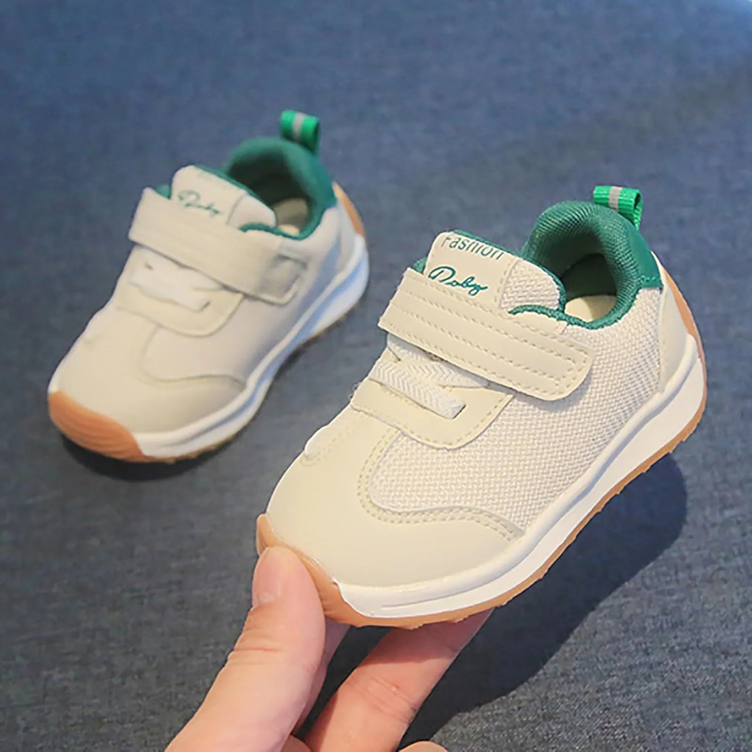 Baby Shoes Toddler Walking Baby Fashion Trend Solid Color Versatile Sports Shoes Dual Mesh Breathable for 0-18