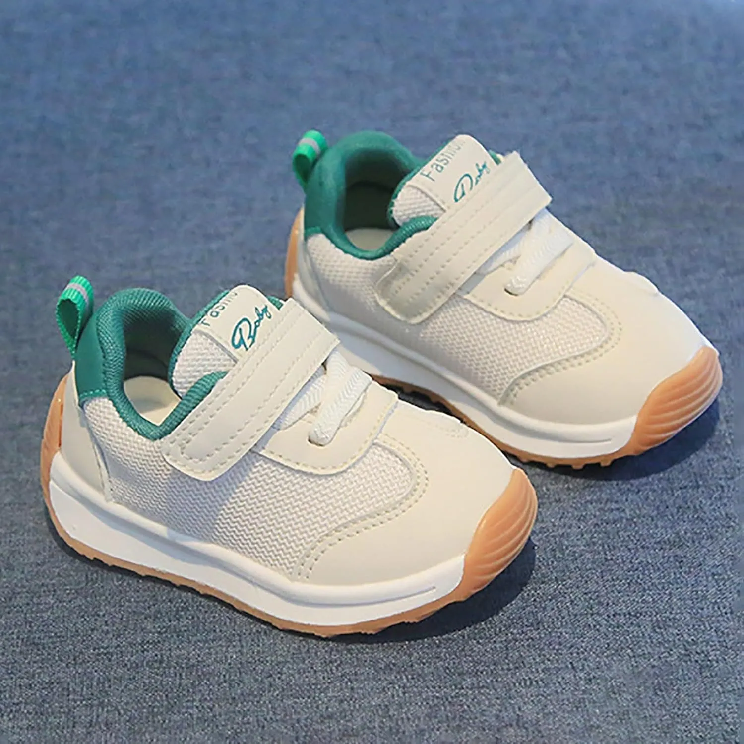 Baby Shoes Toddler Walking Baby Fashion Trend Solid Color Versatile Sports Shoes Dual Mesh Breathable for 0-18