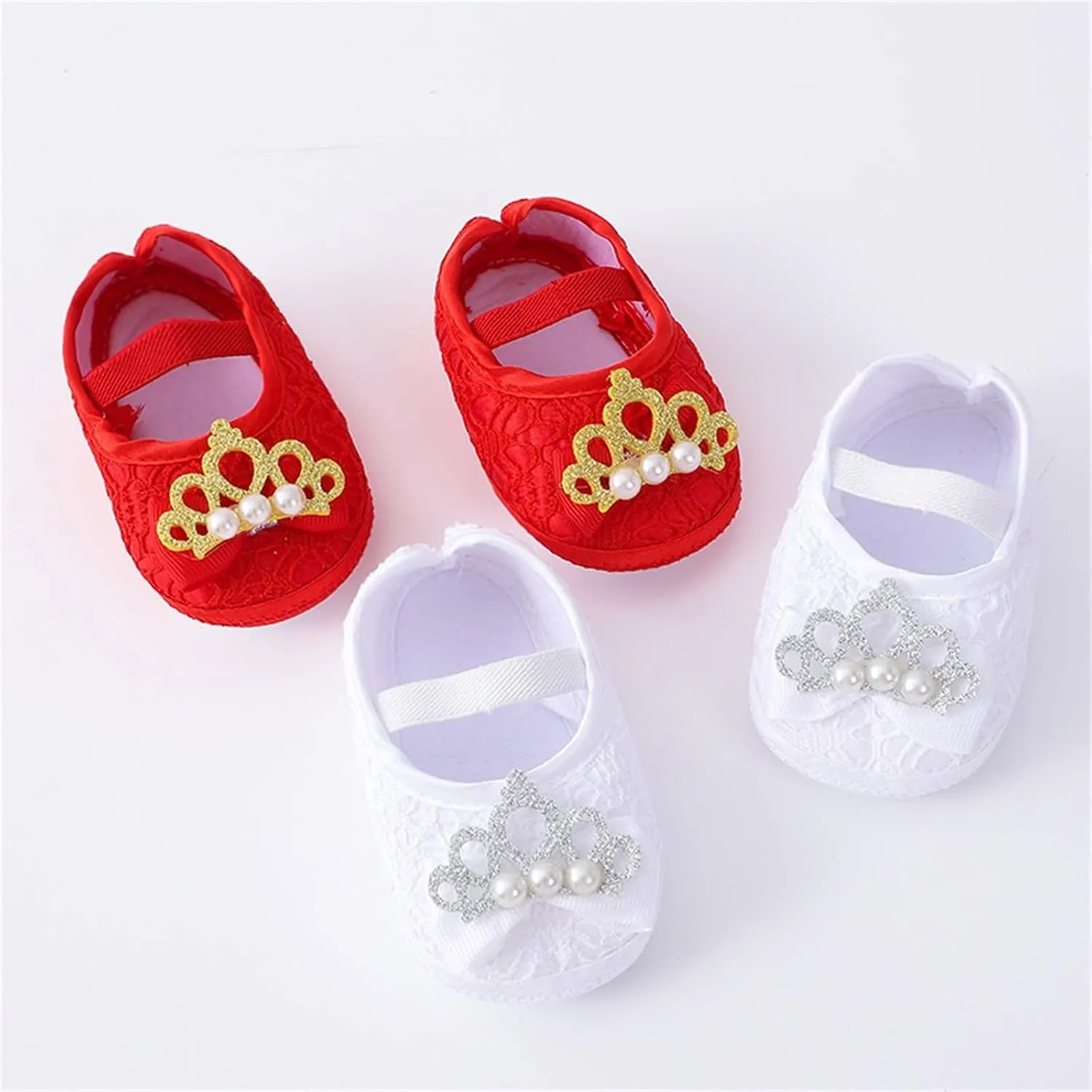 Baby Shoes with Hair Band Fashion Soft Soled Toddler Shoes Versatile Dress Flower Toddler Dress Shoes Girls Size 8