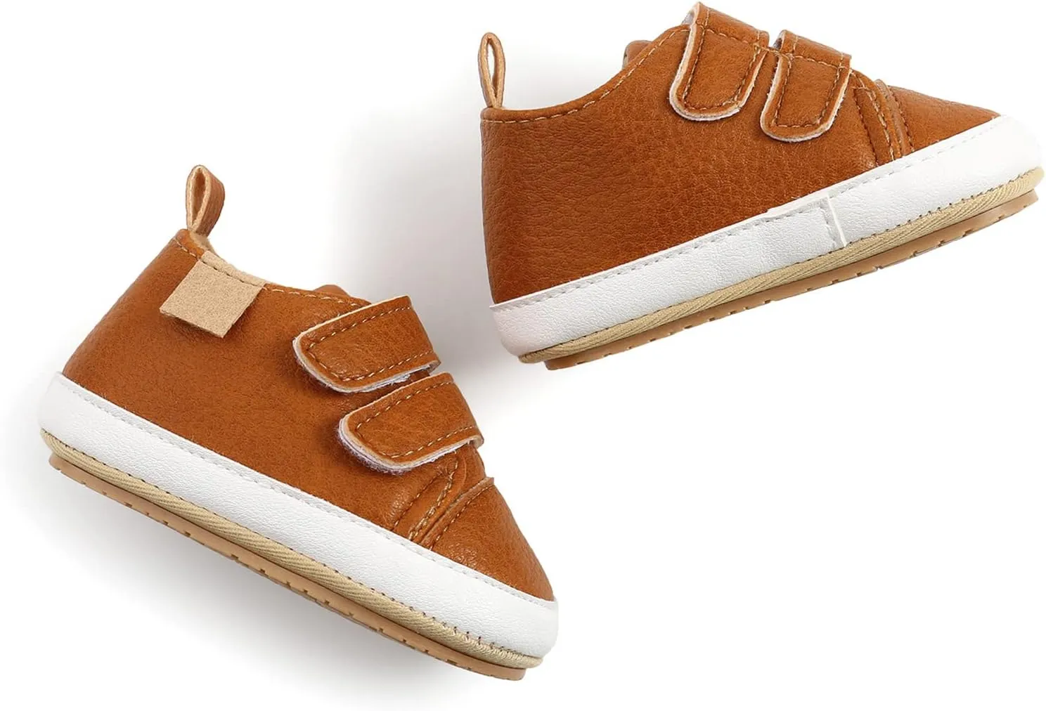 Baby Sneakers Girls Boys Girls Sneaker Shoes Soft -Slip Baby Leather Infant Walkers Rubber Boys Sole Slip On