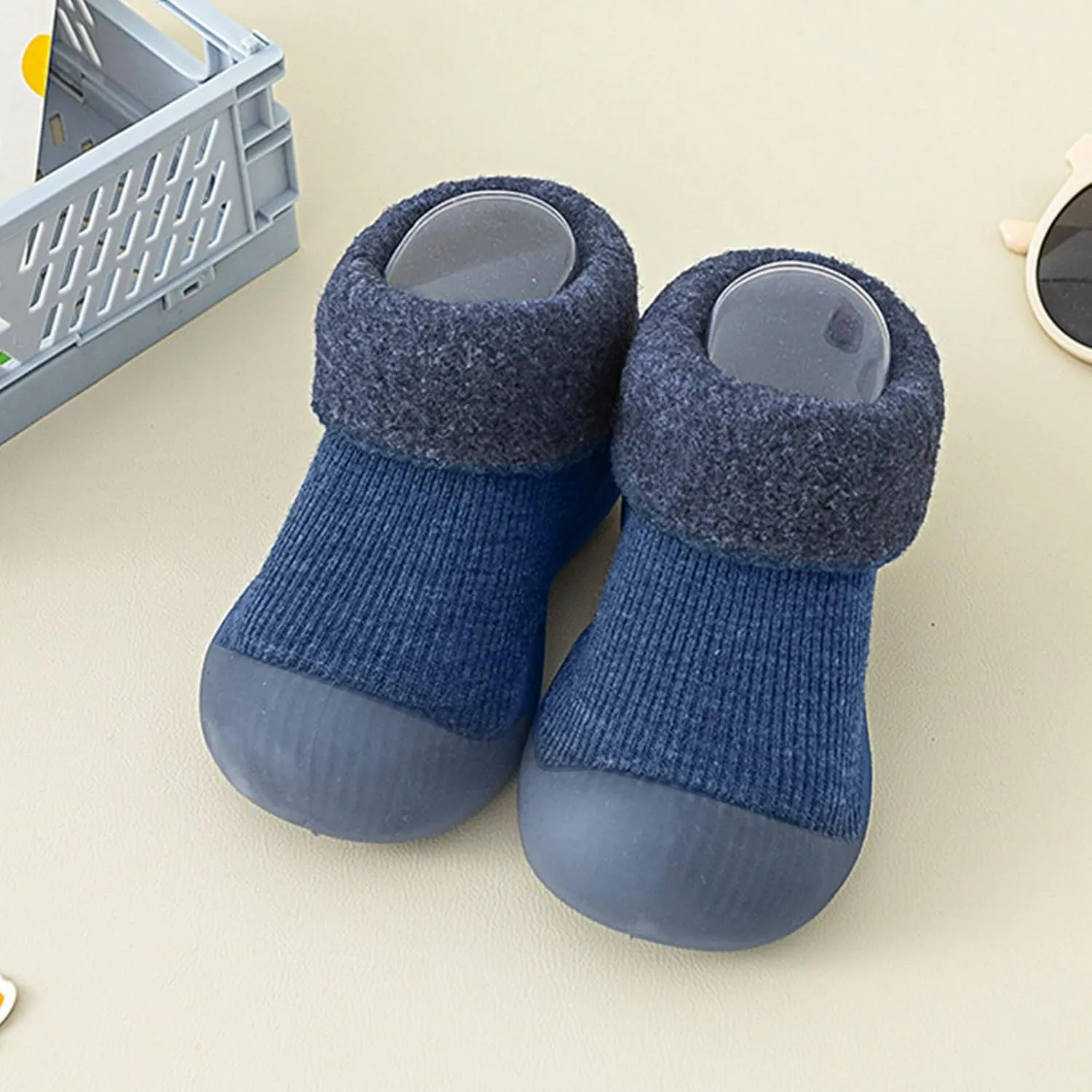 Baby Sneakers Girls Boys Infant Boys Girls Shoes Toddler Fleece WarmThe Floor Non Slip Prewalker Shoes Slip On