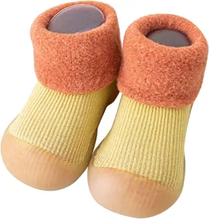 Baby Sneakers Girls Boys Infant Boys Girls Shoes Toddler Fleece WarmThe Floor Non Slip Prewalker Shoes Slip On