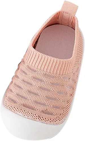 Baby Sneakers Girls Boys Lightweight Mesh Socks Shoes First Walking Shoes Toddler Soft Sole Non Slip Shoes