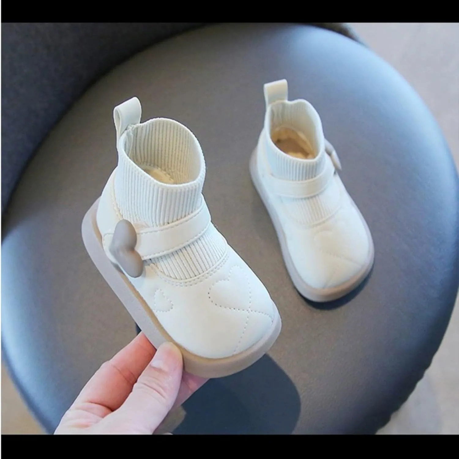 Baby Snow Ankle Boots Soft Sole Flat Slip On Boots Casual Walking Short Boots Warm Non Slip Low Calf Boots