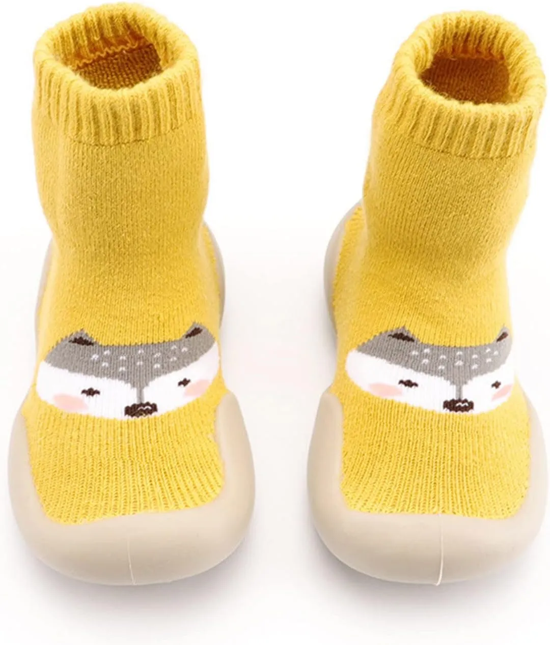 Baby Sock Shoes,Toddler Infant First Walkers Elastic Cartoon Soft Casual Socks Shoes Indoor Baby Shoes