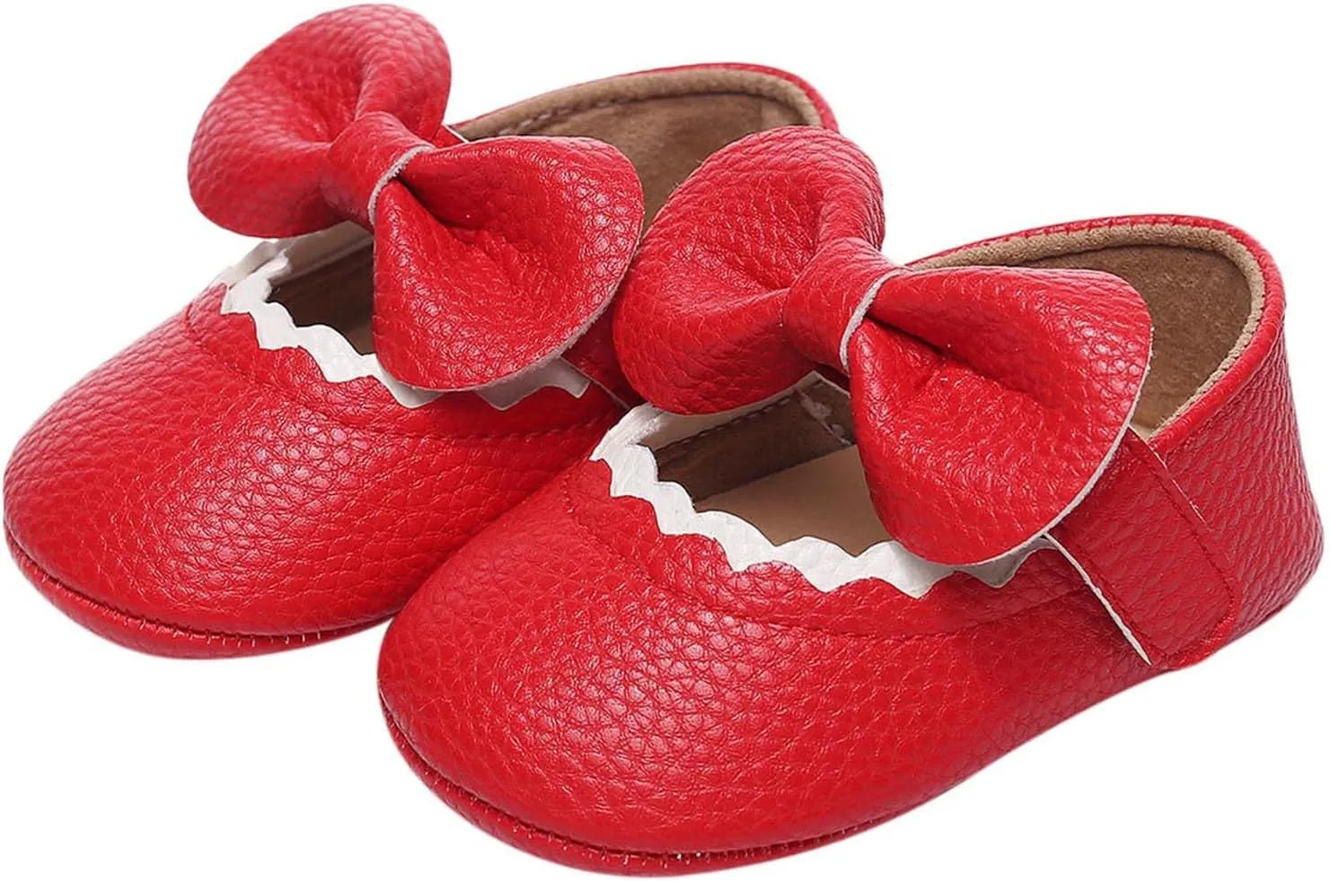 Baby Soft Sole Shoes Girl Infant Girls Single Shoes Ruffles Bowknot First Walkers Shoes Toddler Sandals Princess Shoes Boots Toddler Size 5