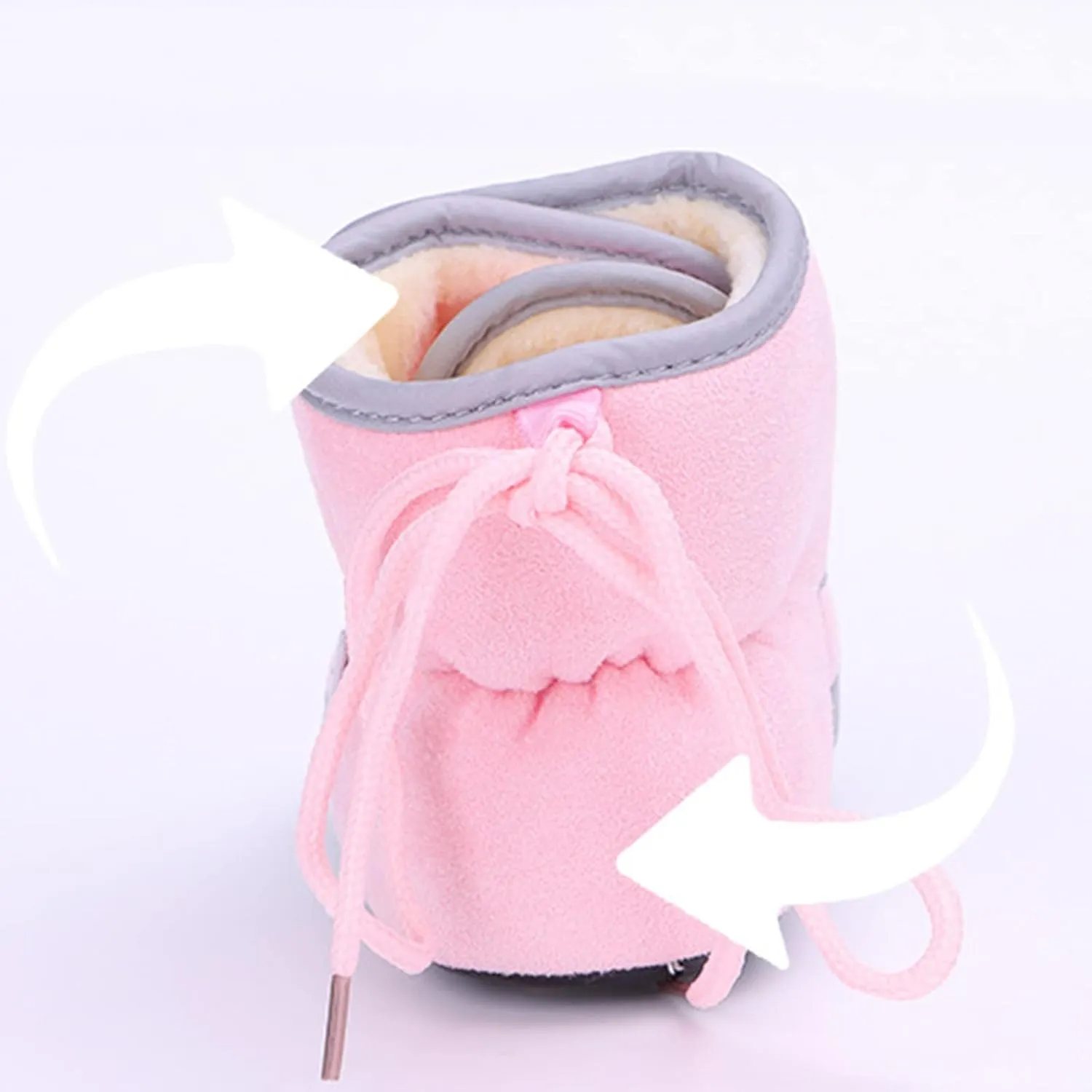 Baby Walking Shoes Baby Boots Winter Warm Shoes Toddler Shoes Baby Soft Warm Shoes Socks Overshoes Soft Sole Sneakers
