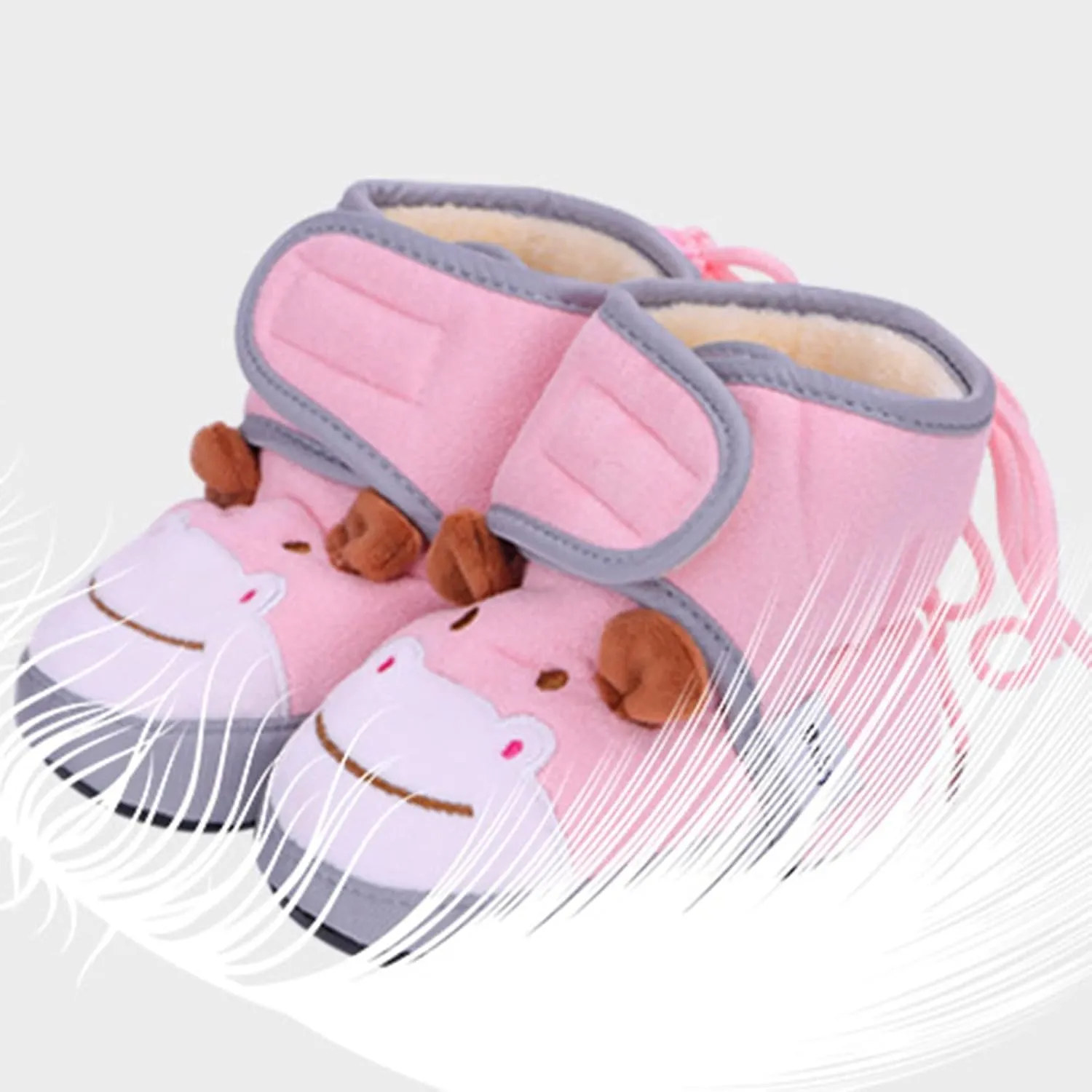 Baby Walking Shoes Baby Boots Winter Warm Shoes Toddler Shoes Baby Soft Warm Shoes Socks Overshoes Soft Sole Sneakers