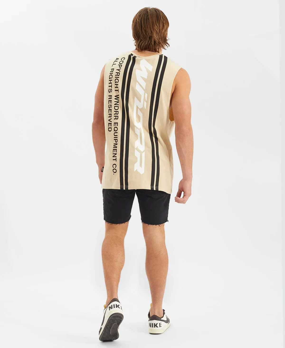 Backoff Muscle Tee Tan
