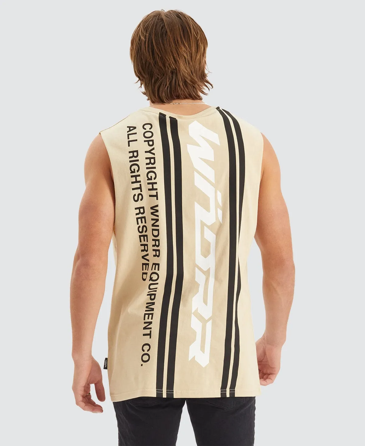 Backoff Muscle Tee Tan