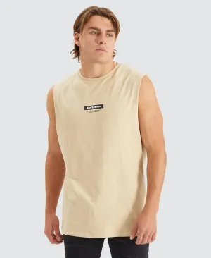 Backoff Muscle Tee Tan