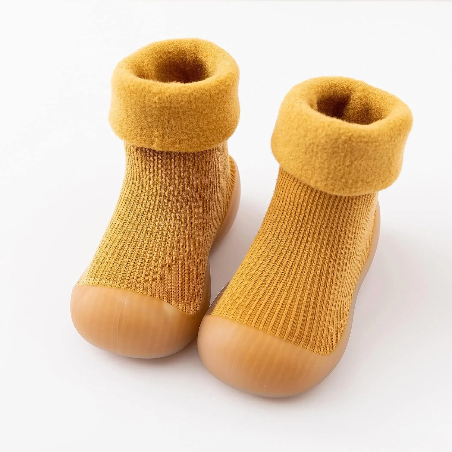 Big Boy Slippers Size 2 Kids Toddler Baby Boys Girls Solid Warm Knit Soft Sole Rubber Boys Slide Shoes Size 2